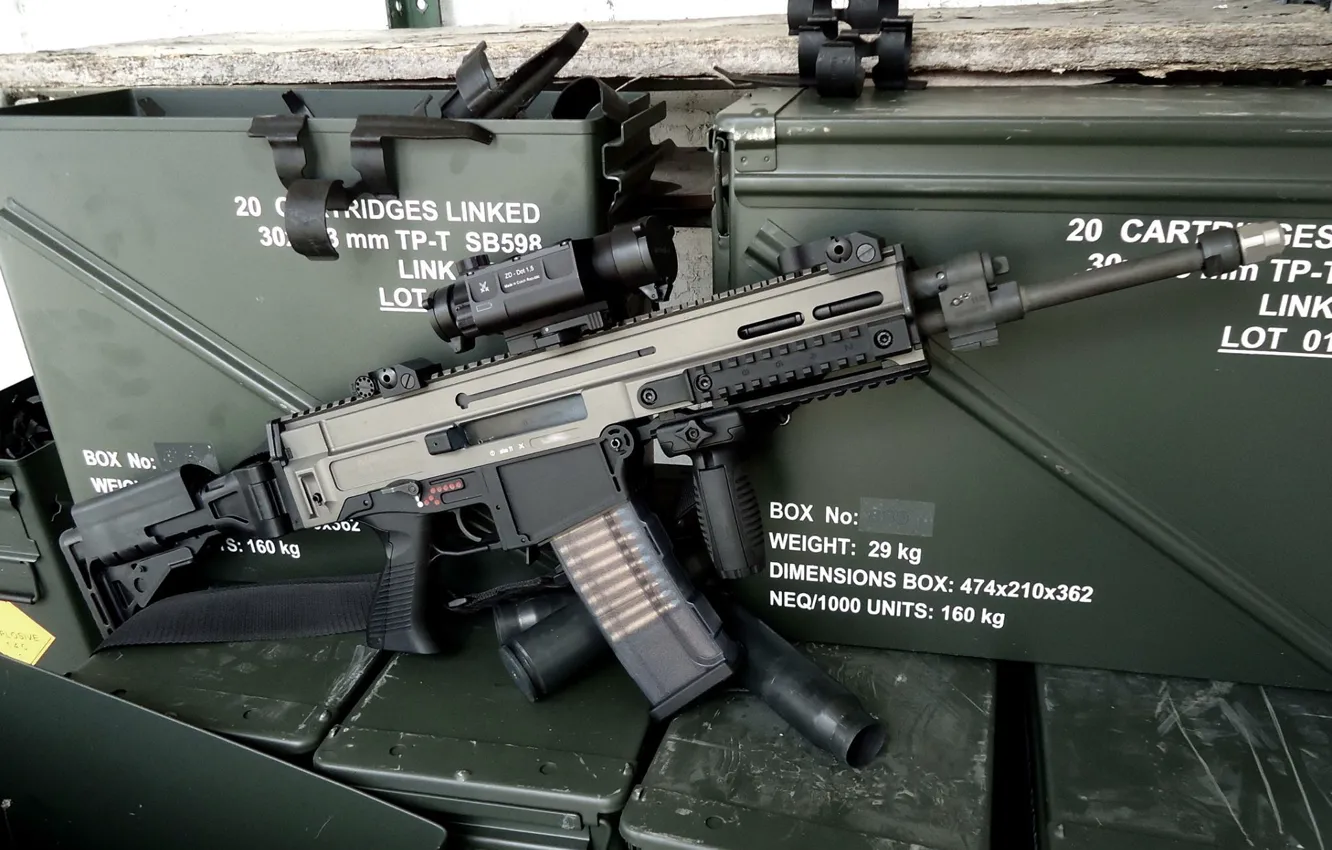 Фото обои автомат, 5.56x45, штурмовая винтовка, Bren, CZ 805
