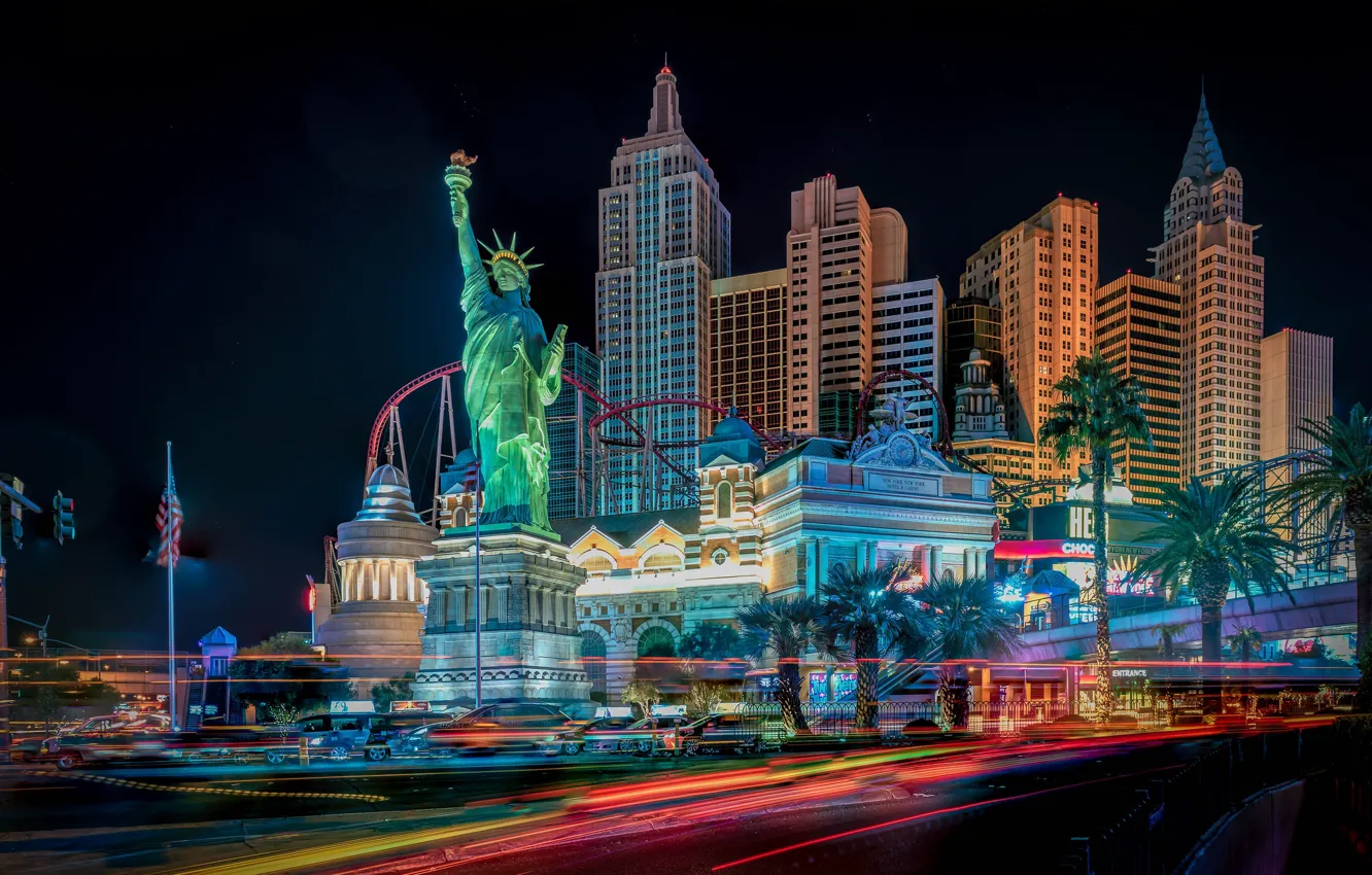 Фото обои Лас-Вегас, США, skyline, Las Vegas, Nevada