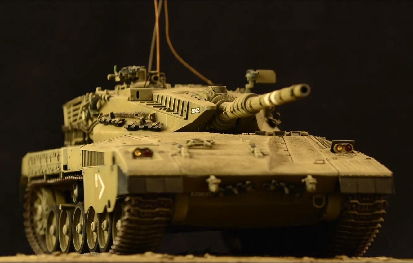 Фото обои игрушка, танк, боевой, моделька, основной, Merkava, Израиля, Mk III