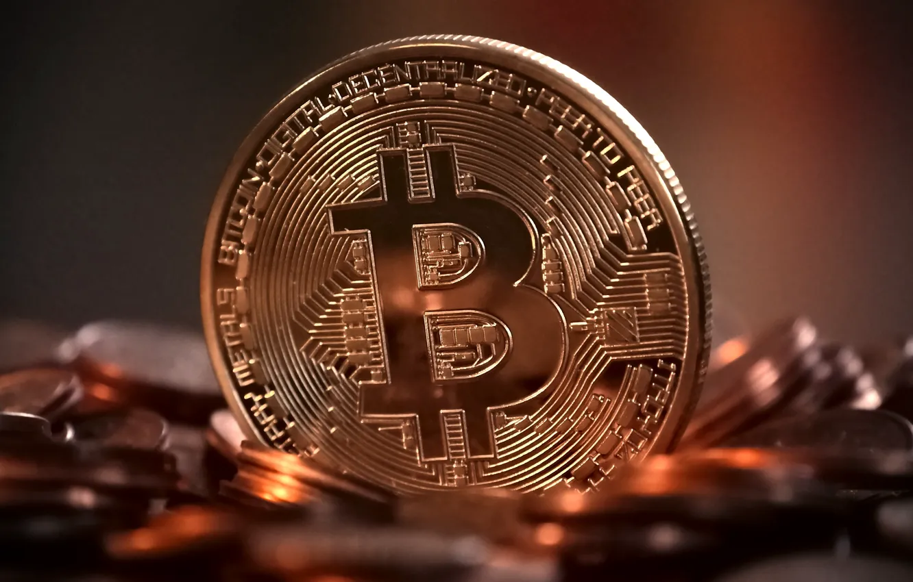 Фото обои money, coin, bitcoin