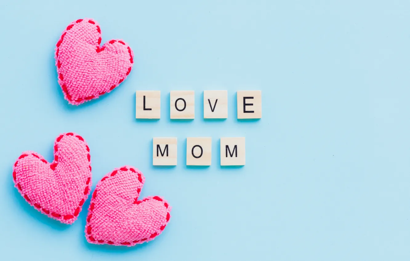 Фото обои любовь, сердце, love, pink, hearts, mom