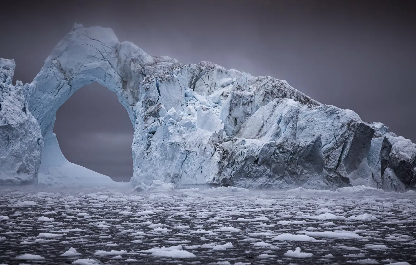 Фото обои лёд, айсберг, Greenland