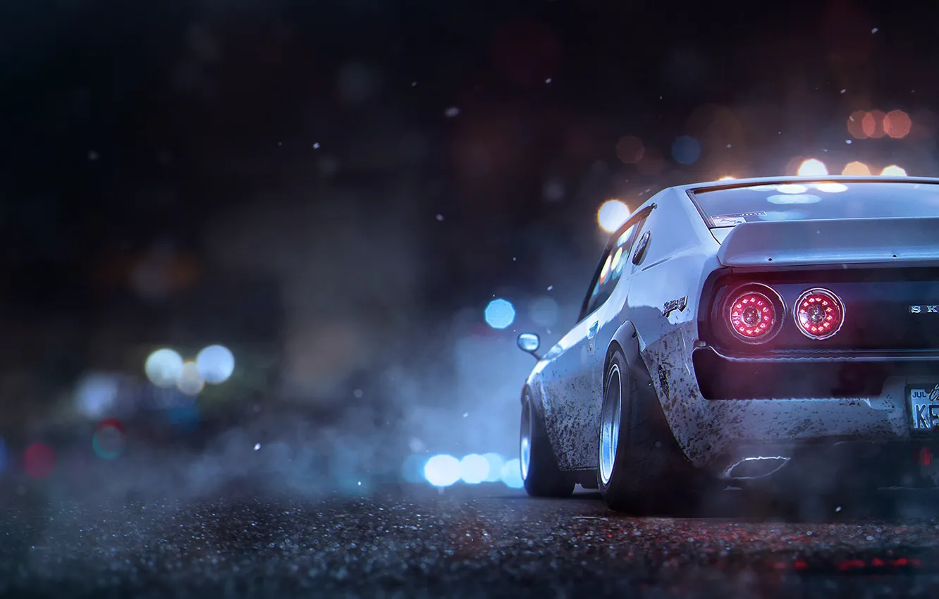Фото обои Nissan, Skyline, Khyzyl Saleem, Ghost Games, Game Art, Concept Artist at EA