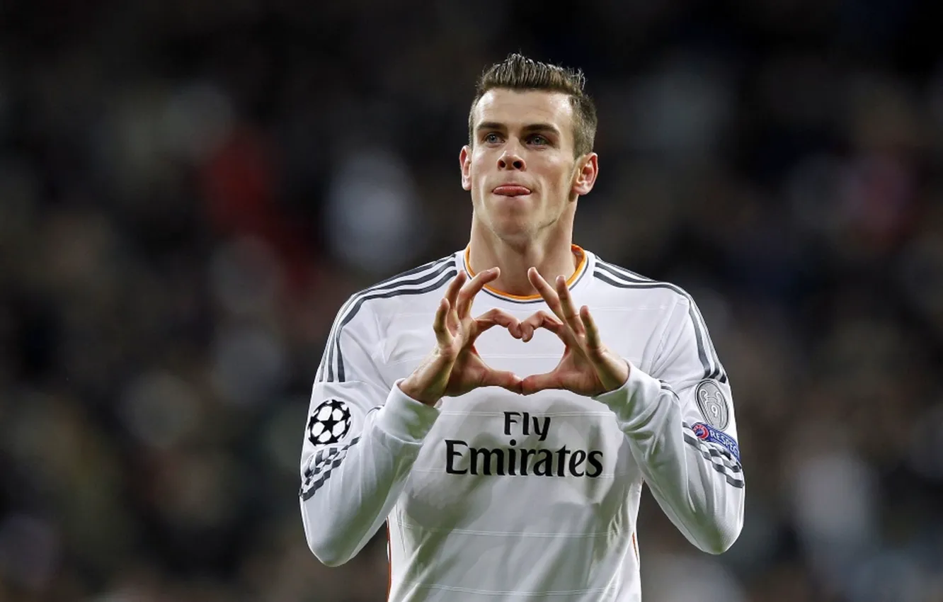 Фото обои символ, сердечко, heart, Champions League, Реал Мадрид, Real Madrid, Gareth Bale, Гарет Бэйл