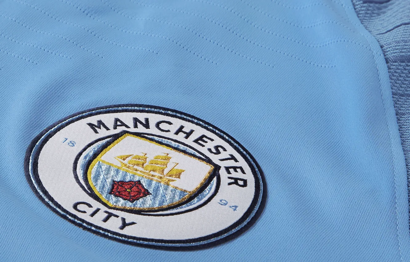 Фото обои wallpaper, sport, logo, football, t-shirt, Manchester City