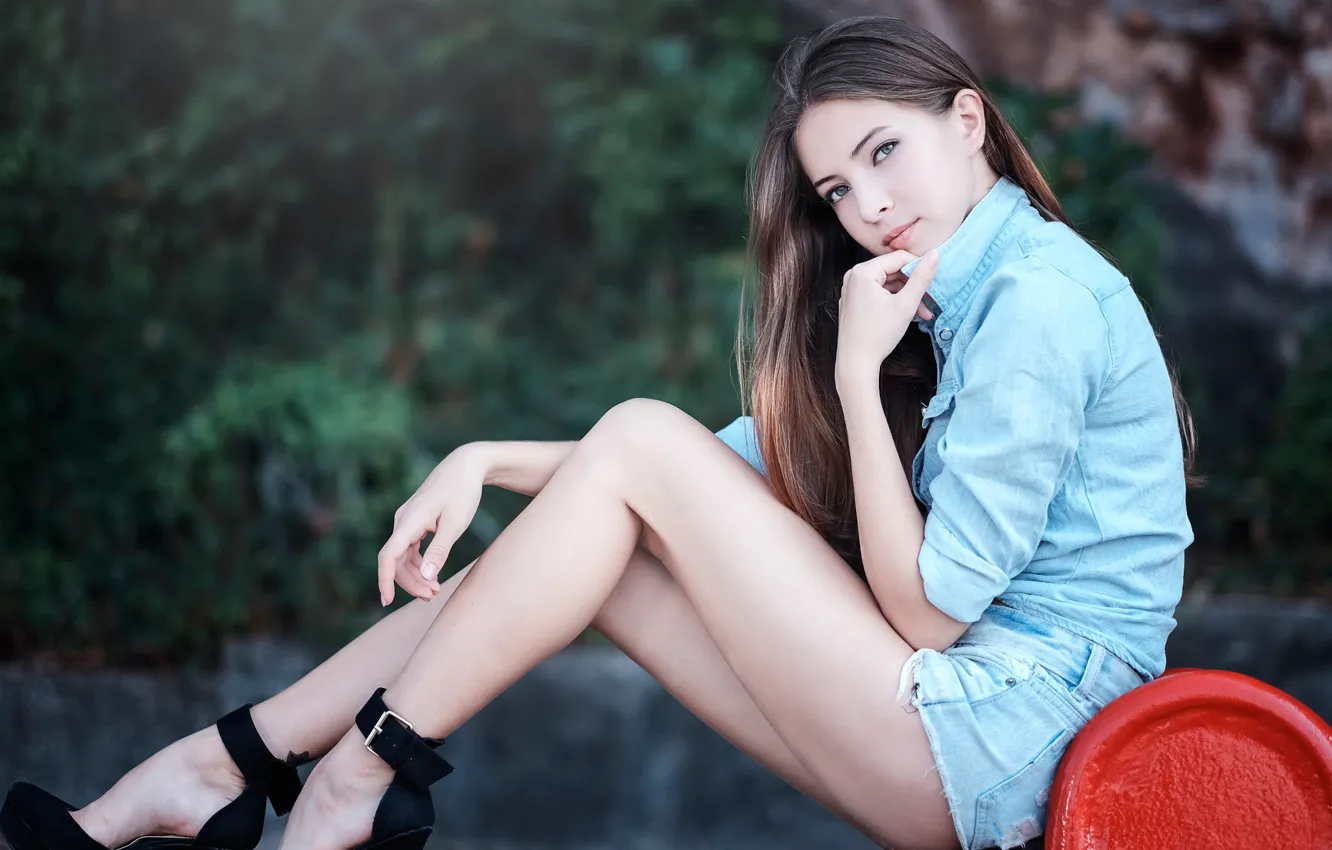 Фото обои шорты, ножки, боке, hayqalsamsuri, Aigel, A bit more couture