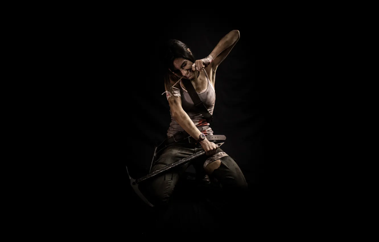 Фото обои Девушка, Tomb Raider, Lara Croft, Косплей