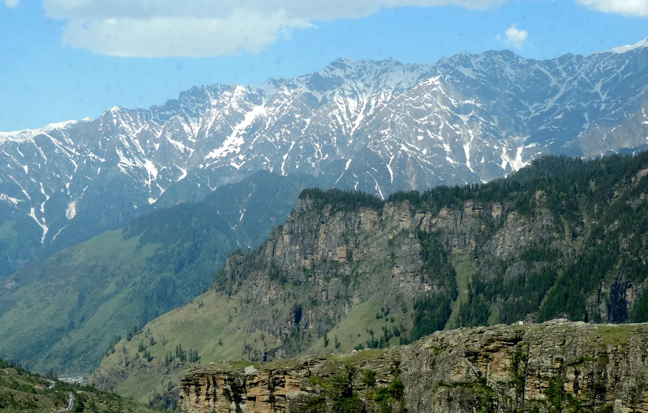 Фото обои mountain, rocks, suhart, vally