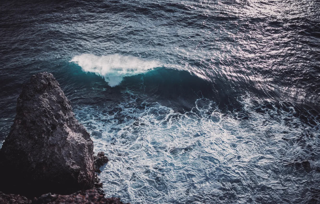 Фото обои море, вода, скала, волна, rock, sea, water, wave