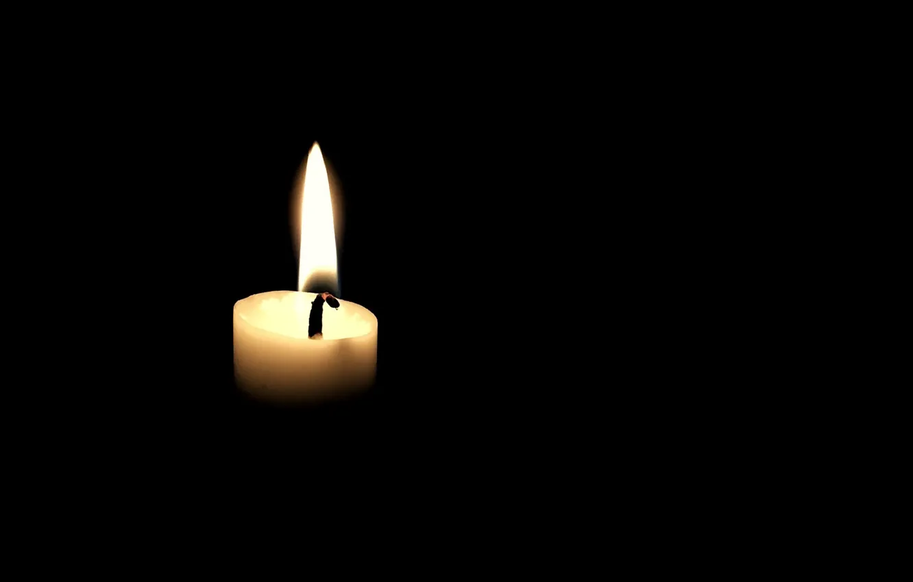 Фото обои свет, огонь, свеча