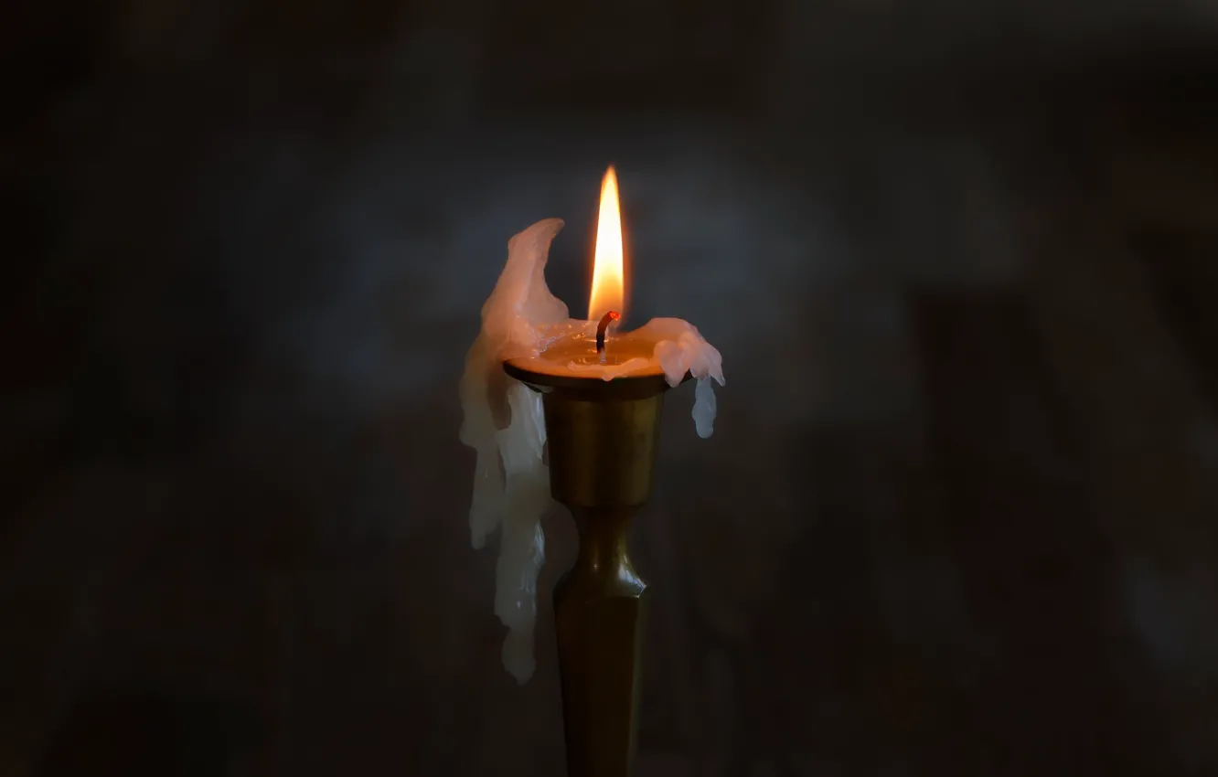 Фото обои фон, огонь, свеча