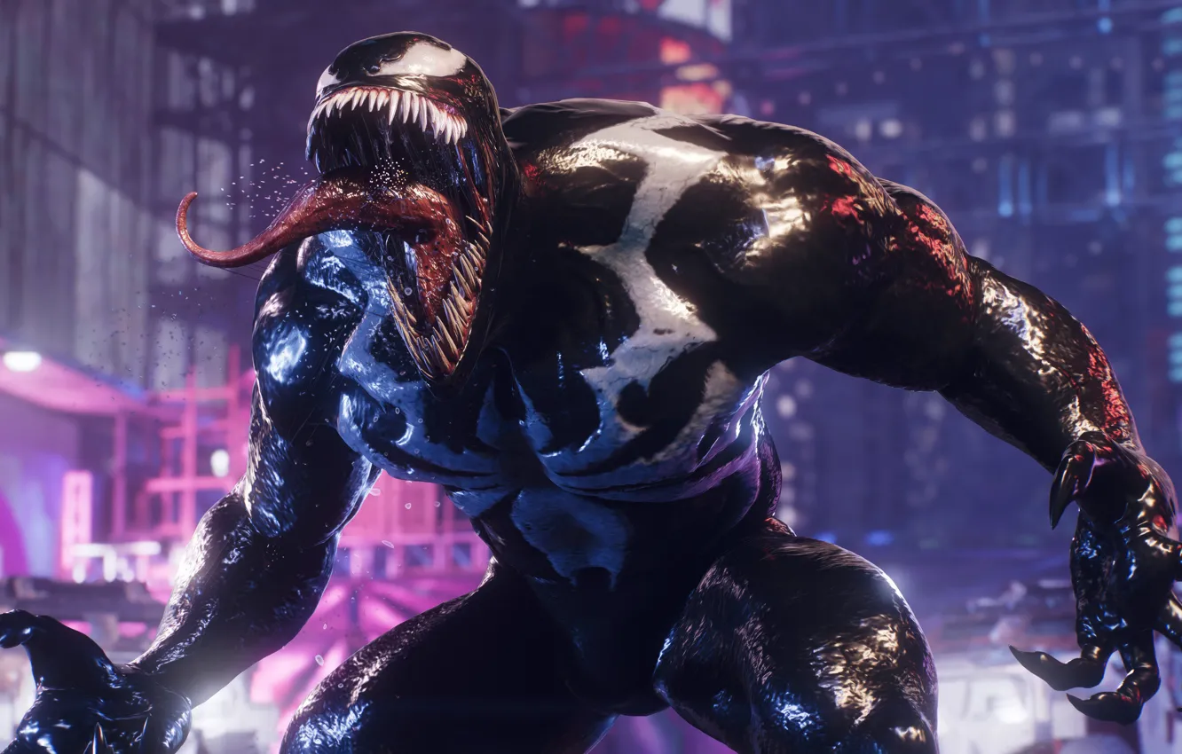 Фото обои spider-man, game, venom, marvels