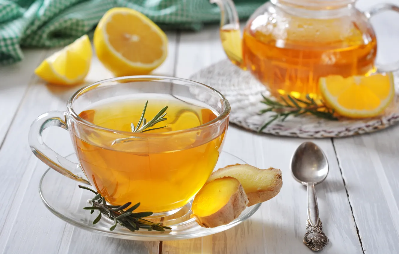 Фото обои лимон, чай, чаепитие, lemon, имбирь, tea, ginger