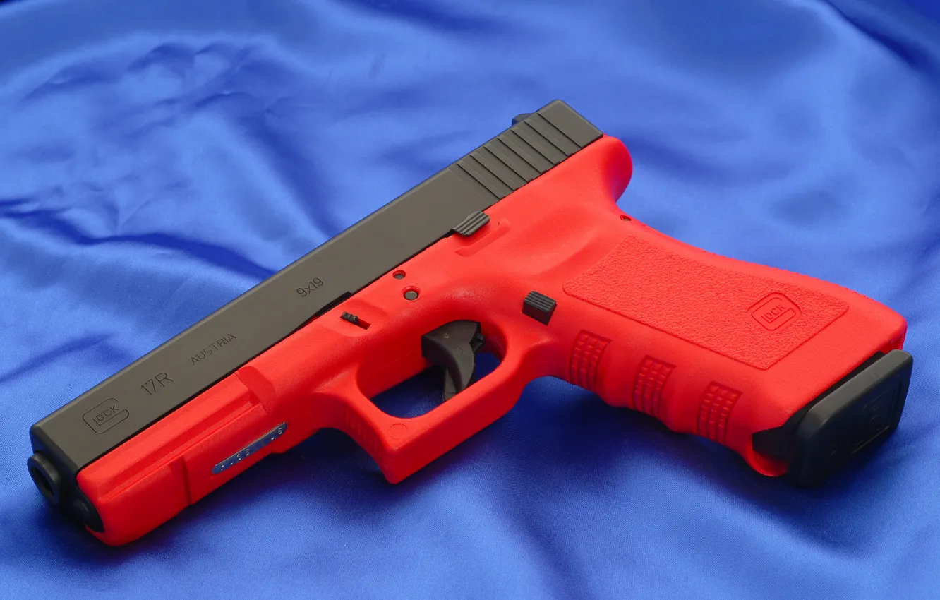 Обои Красный, Пистолет, Австрия, Обои, Ствол, Фон, Оружие, Red, Gun ...