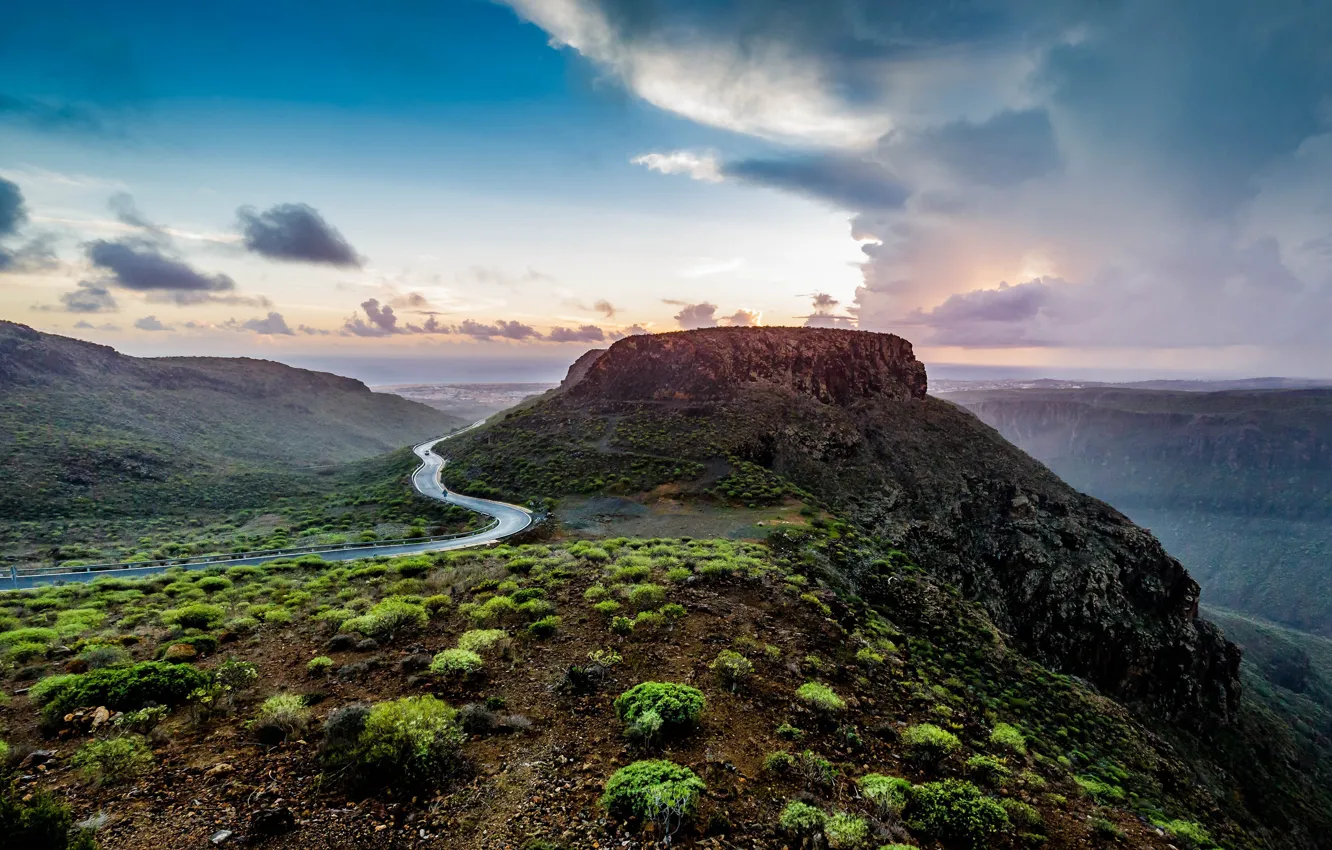 Фото обои небо, облака, Испания, Spain, Канарские острова, Canary Islands, Montana Blanca