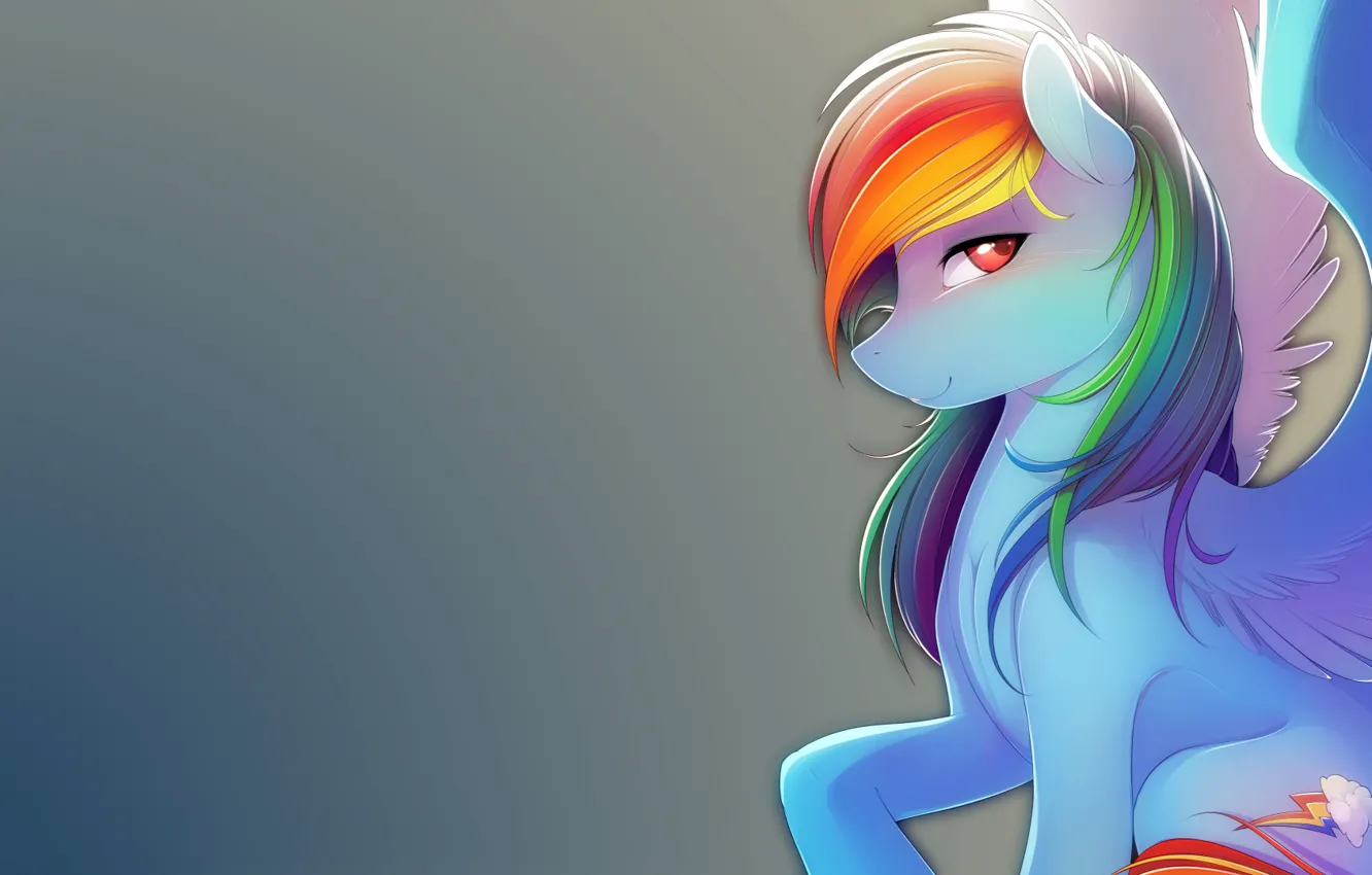 Фото обои Rainbow Dash, my little pony, pony, mlp, Antiander