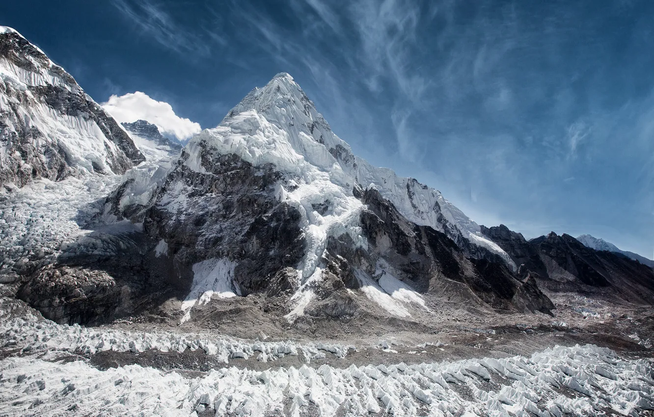 Фото обои Everest, Nepal, Mount, Khumbu Glacier