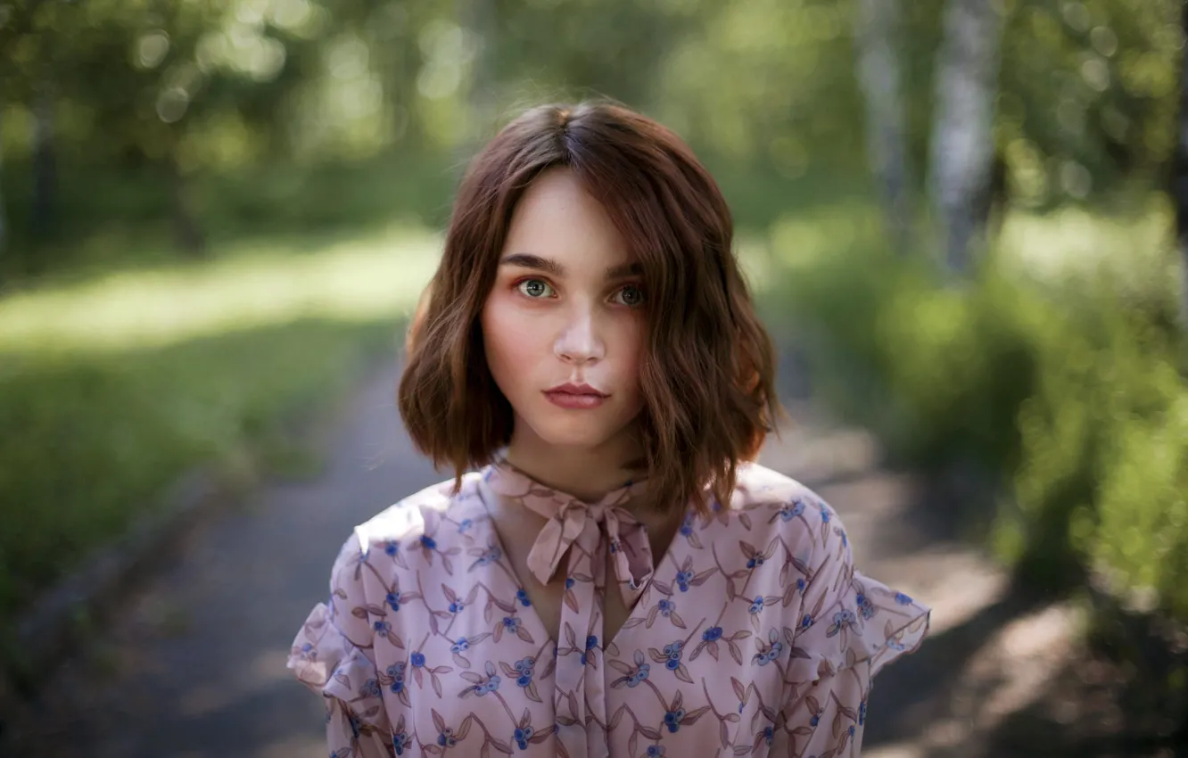 Фото обои взгляд, девушка, волосы, Vitalik Nelzin