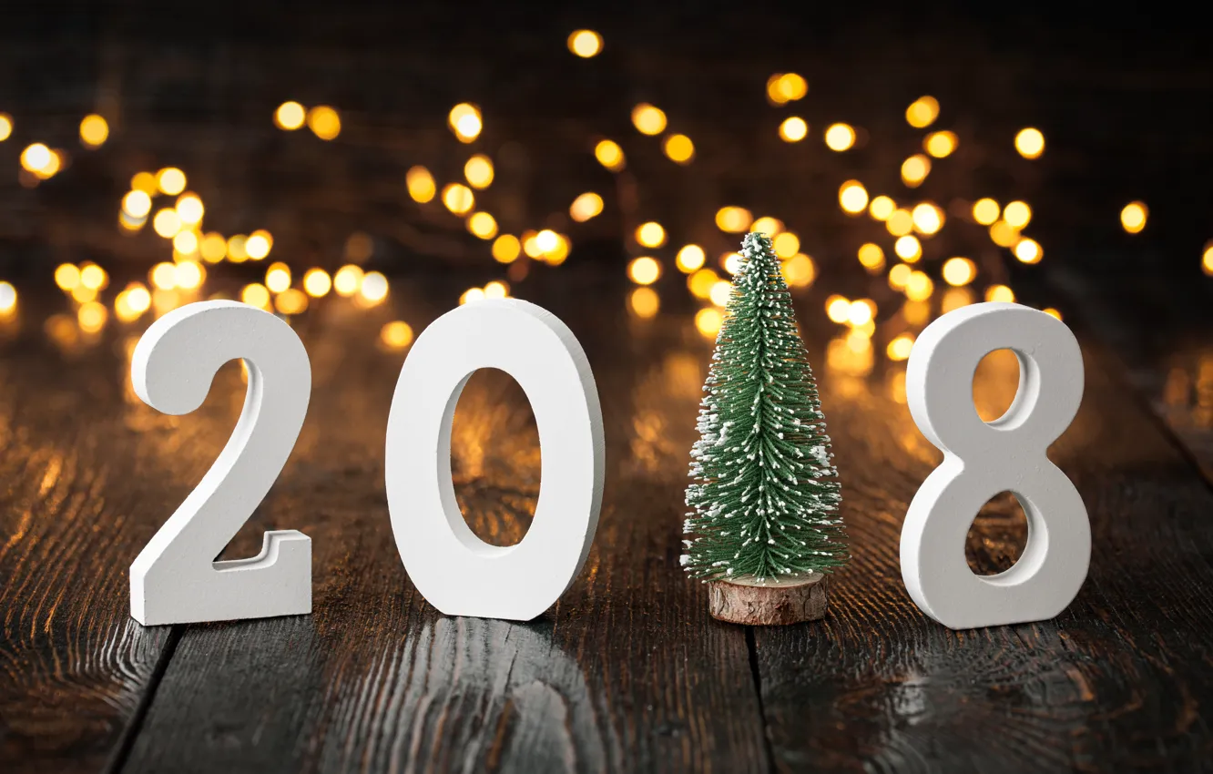 Фото обои праздник, елка, Новый год, елочка, 2018, New Year