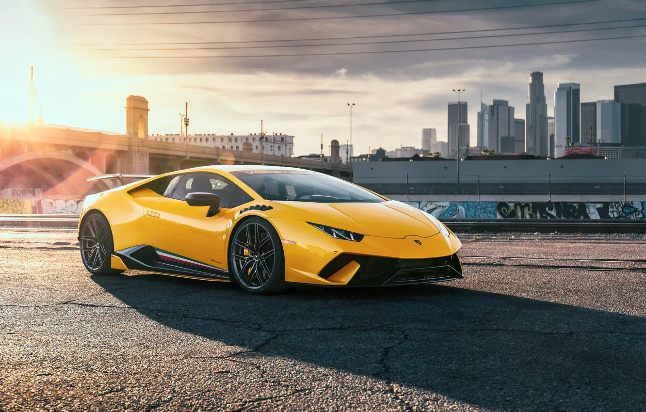 Фото обои Lamborghini, Vorsteiner, Los Angeles, Performante, Huracan, 2019