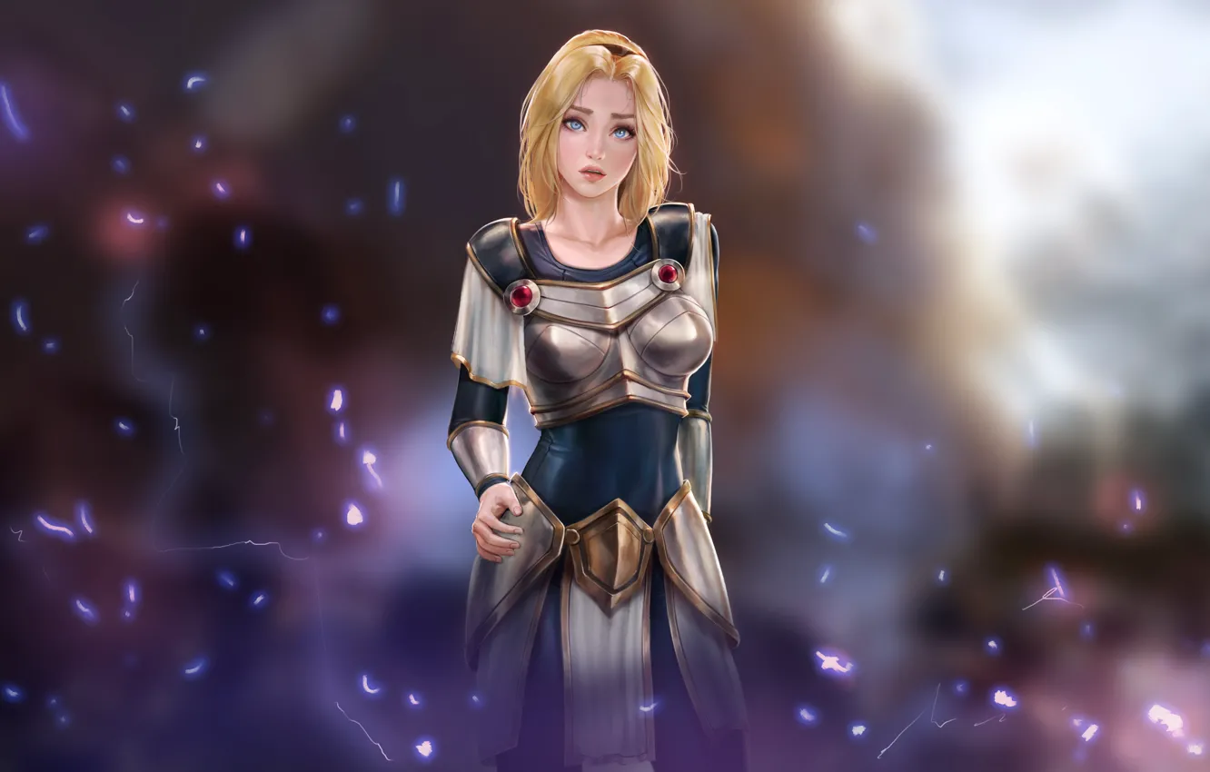 Фото обои girls, women, league of legends, lux, video games