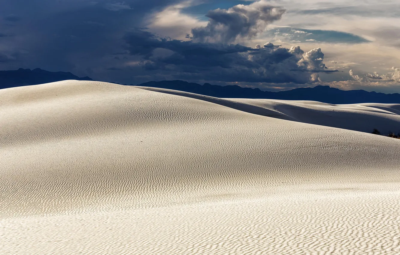 Фото обои облака, горы, природа, пустыня, дюны