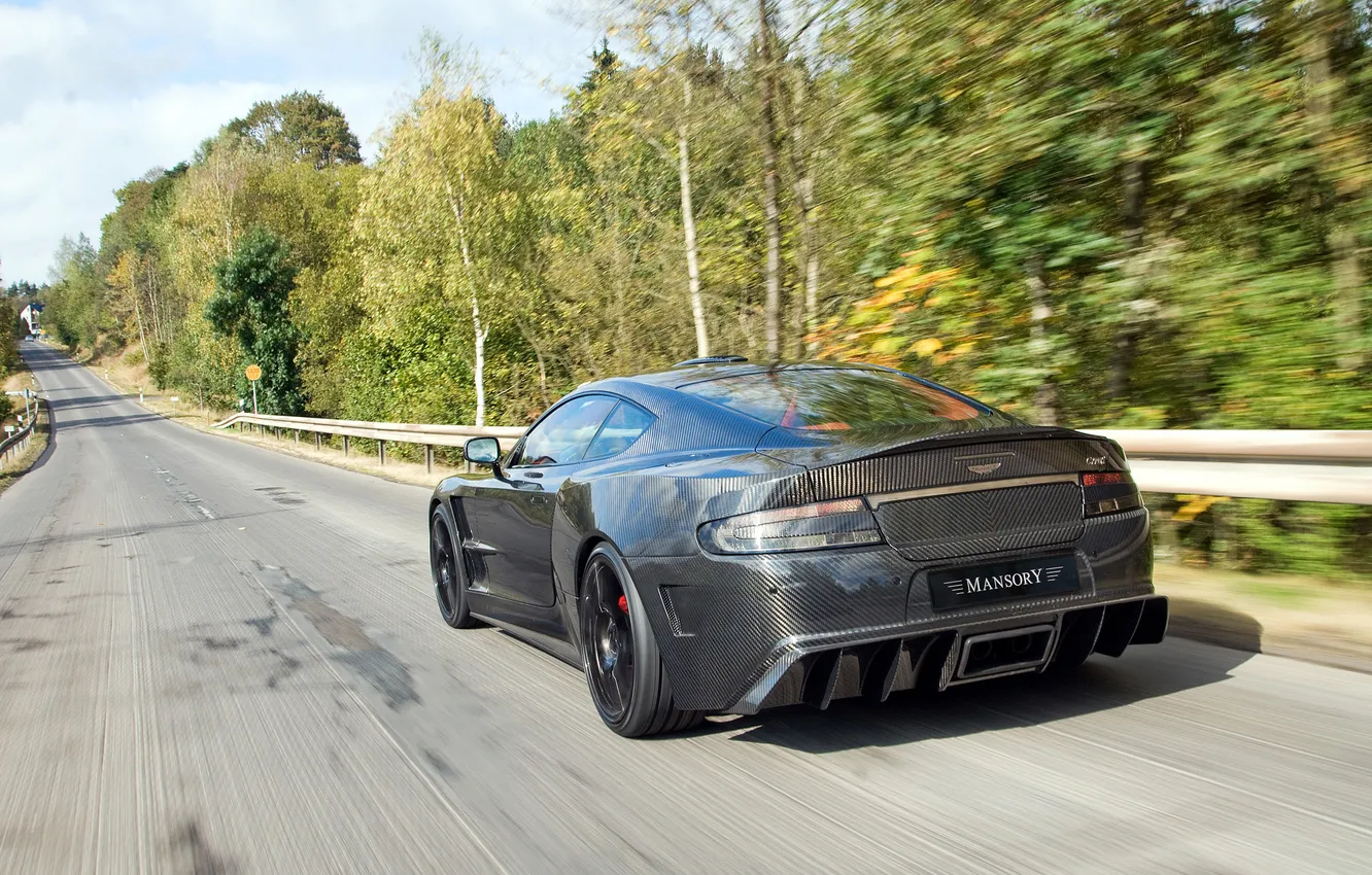 Фото обои Aston Martin, скорость, мартин, астон, карбон, DB9, красавец, задок