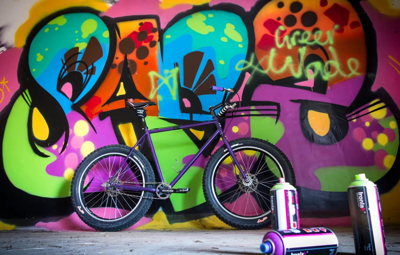 Фото обои colors, wall, graffiti