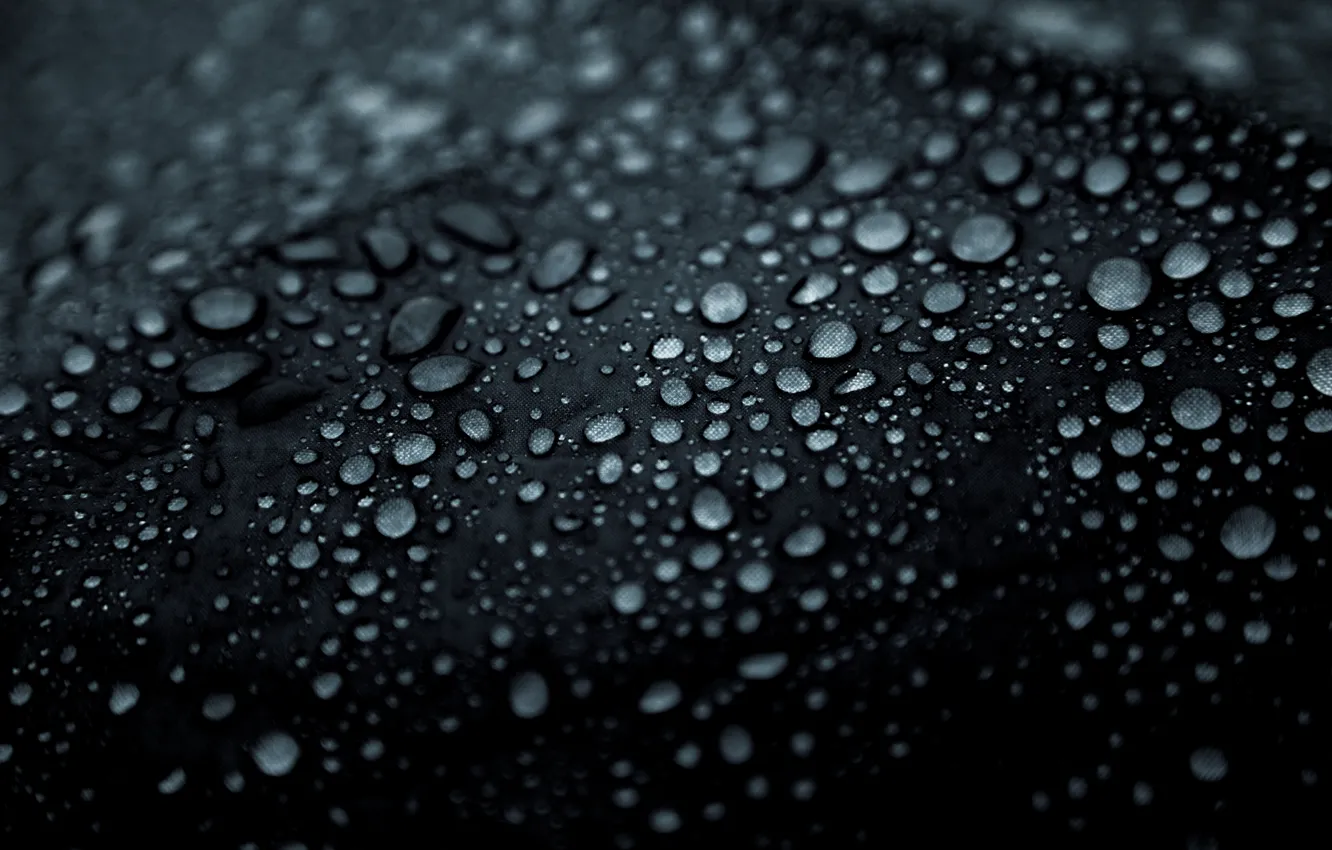 Фото обои вода, капли, макро, зонт