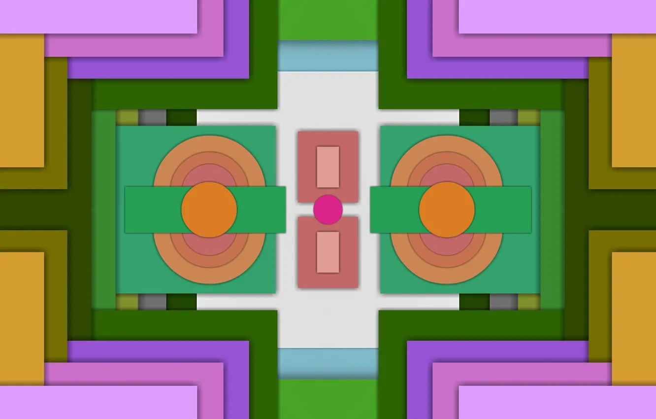 Фото обои цвет, фигура, симметрия