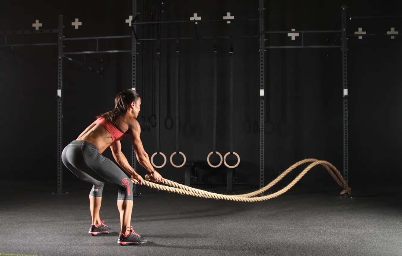 Фото обои fitness, gym, rope