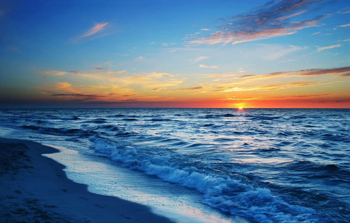 Фото обои волны, берег, Лигурийское море
