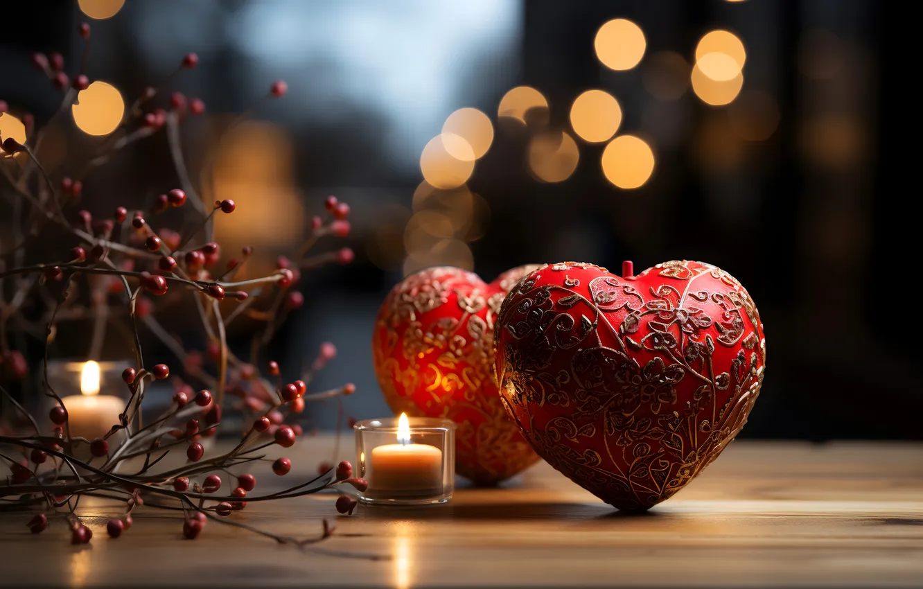Фото обои любовь, романтика, сердце, red, love, happy, День святого Валентина, heart