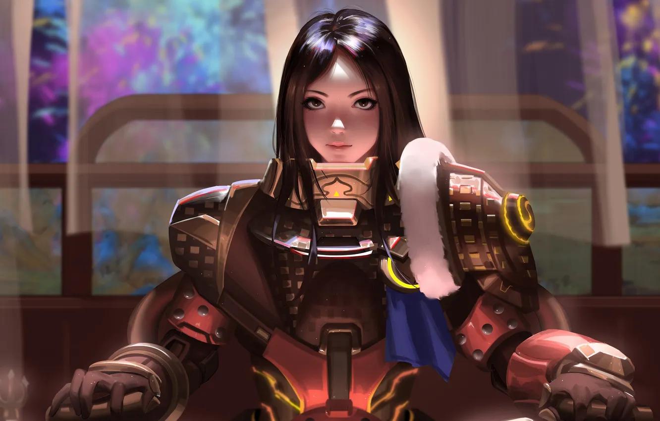 Фото обои overwatch, brigitte, dva