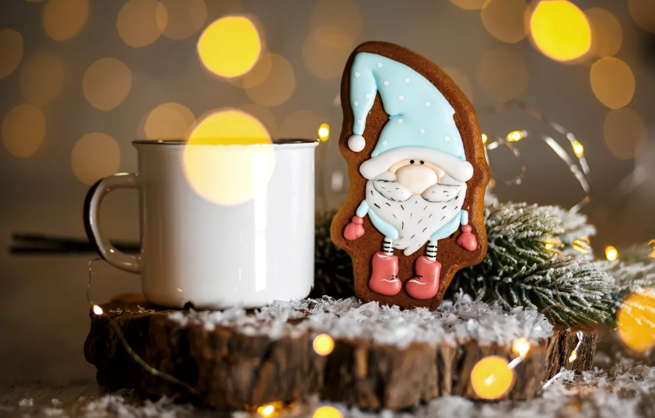 Фото обои горячий, шоколад, рождество, печенье, фигурка, декор, глазурь, Kukota Ekaterina