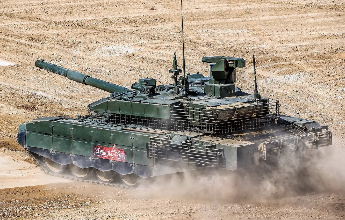 Фото обои танк, полигон, модернизированный, Forum «ARMY 2018», T-90M