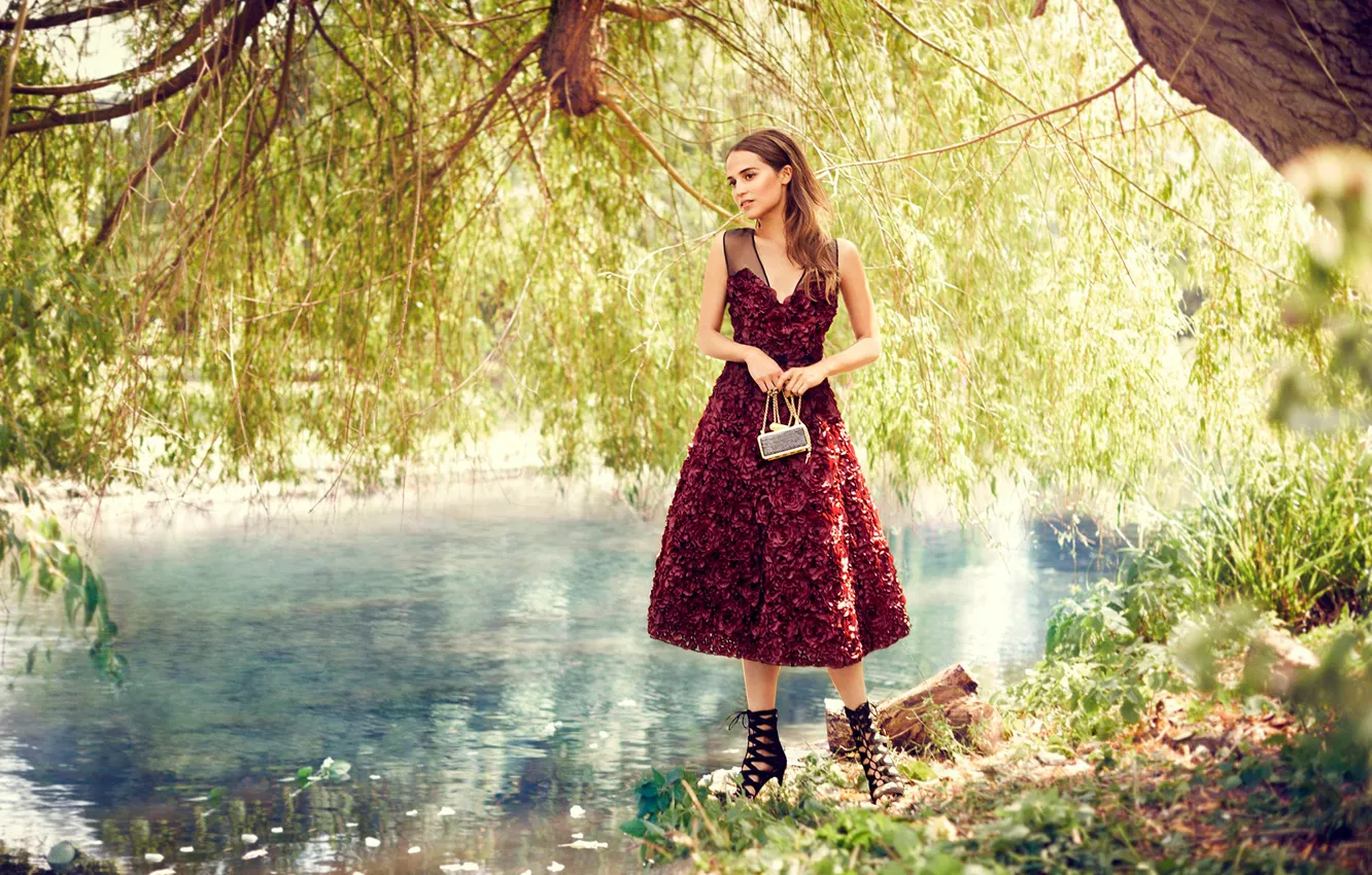 Фото обои фотосессия, Vogue, 2014, Алисия Викандер, Alicia Vikander