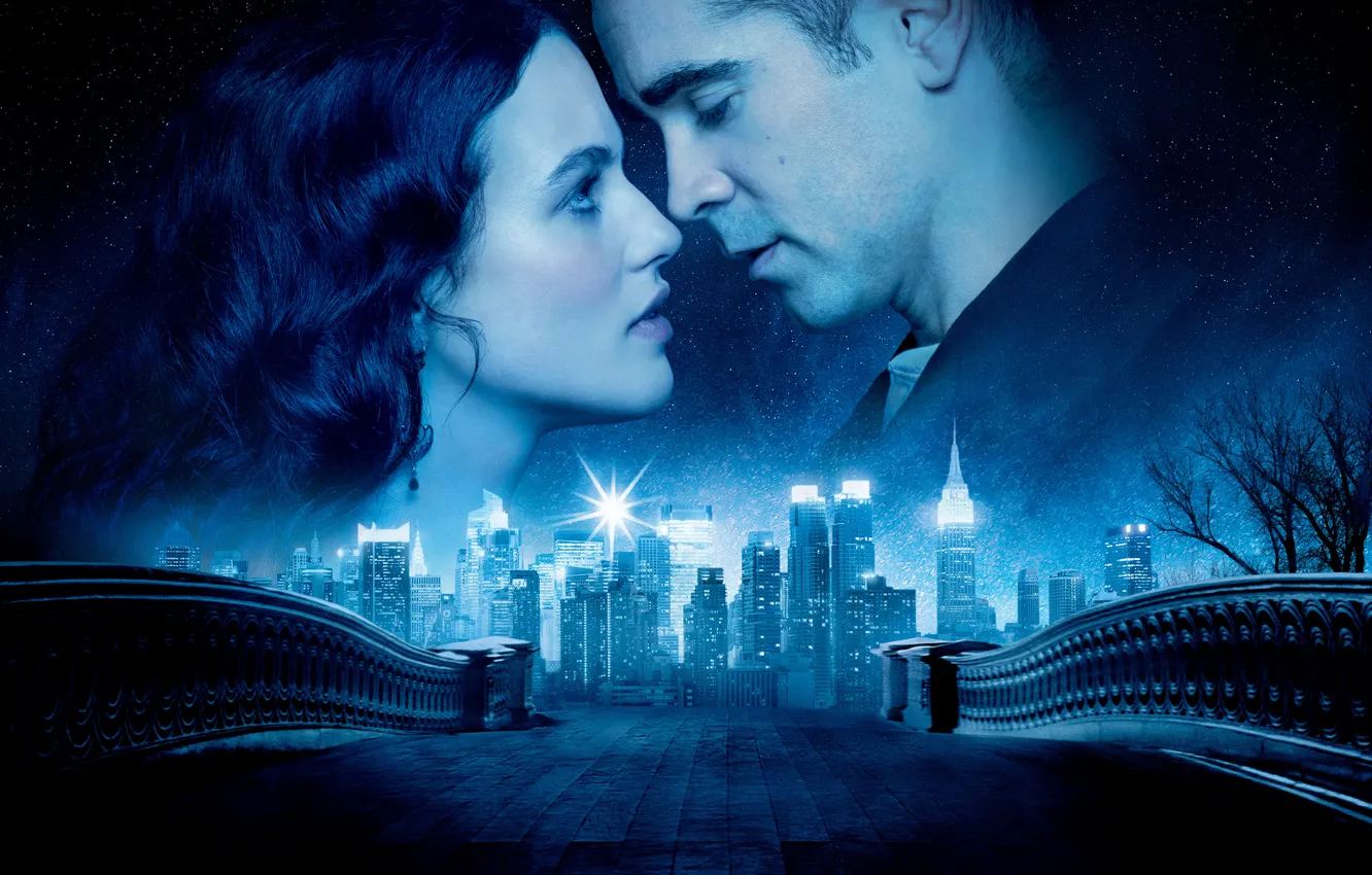 Фото обои Colin Farrell, Winter's Tale, Любовь сквозь время, Jessica Brown-Findlay
