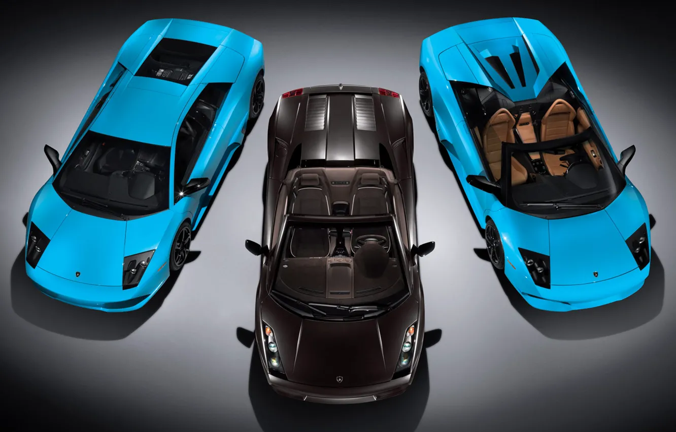 Фото обои авто, Lamborghini, 3 ламборджини