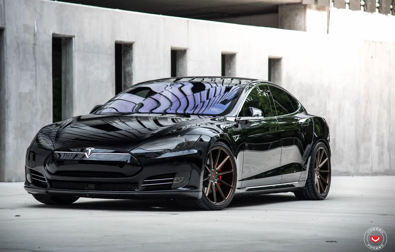 Фото обои Forged, Tesla, Vossen, Model S