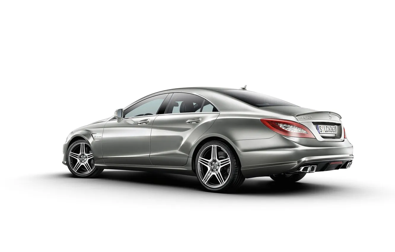 Фото обои серый, Mercedes, CLS63