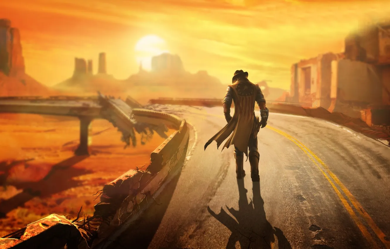 Фото обои DLC, дополнение, Fallout: New Vegas, Lonesome Road, add-on