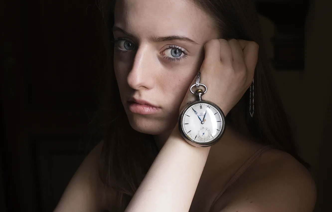 Фото обои часы, губки, циферблат, прелесть, Greta Larosa