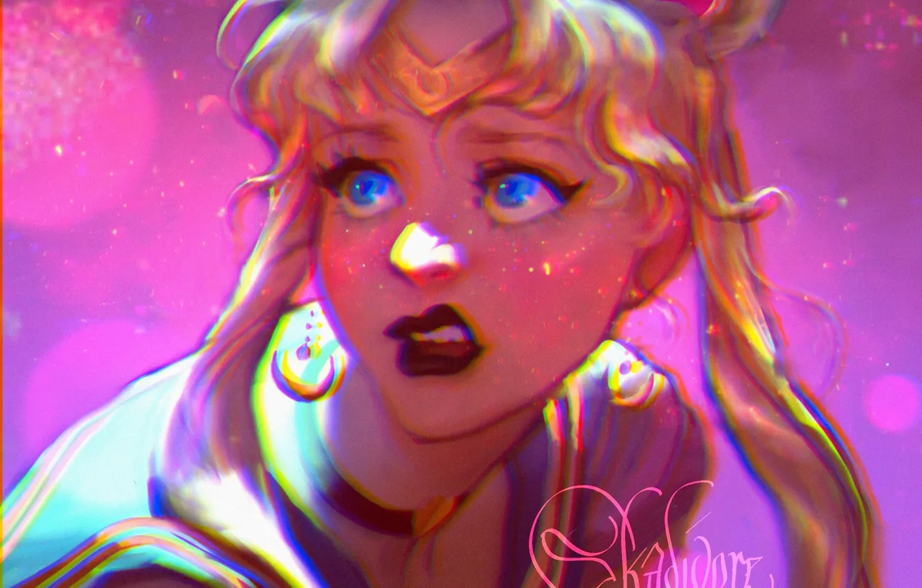 Фото обои девушка, Sailor Moon, Usagi Tsukino, by Pauline Voß