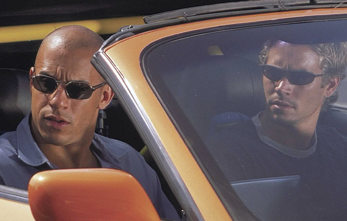 Фото обои Вин Дизель, Пол Уокер, Форсаж, Vin Diesel, Paul Walker, The Fast and the Furious, Dominic …