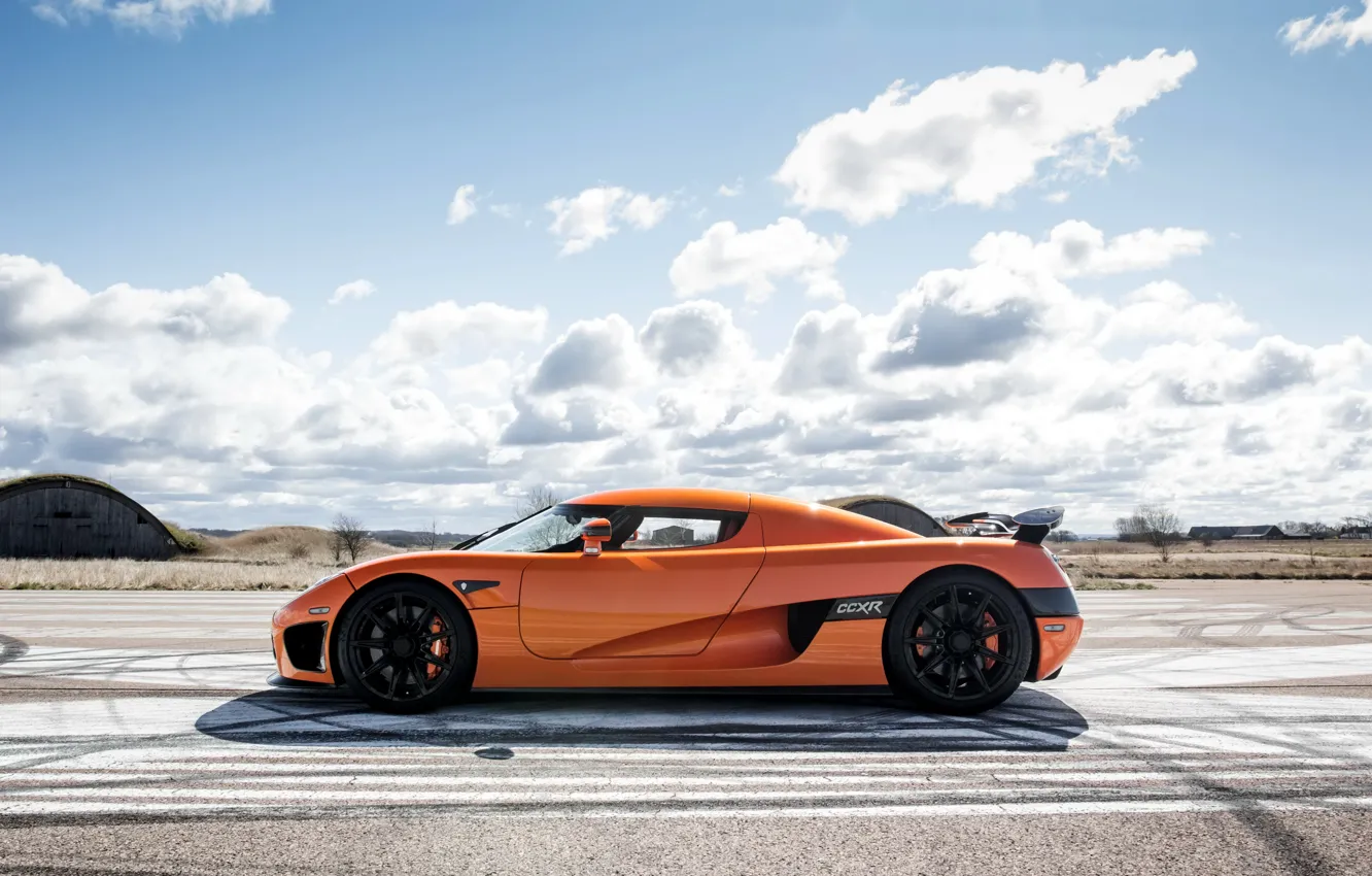 Фото обои supercar, orange, кёнигсег, Koenigsegg CCXR