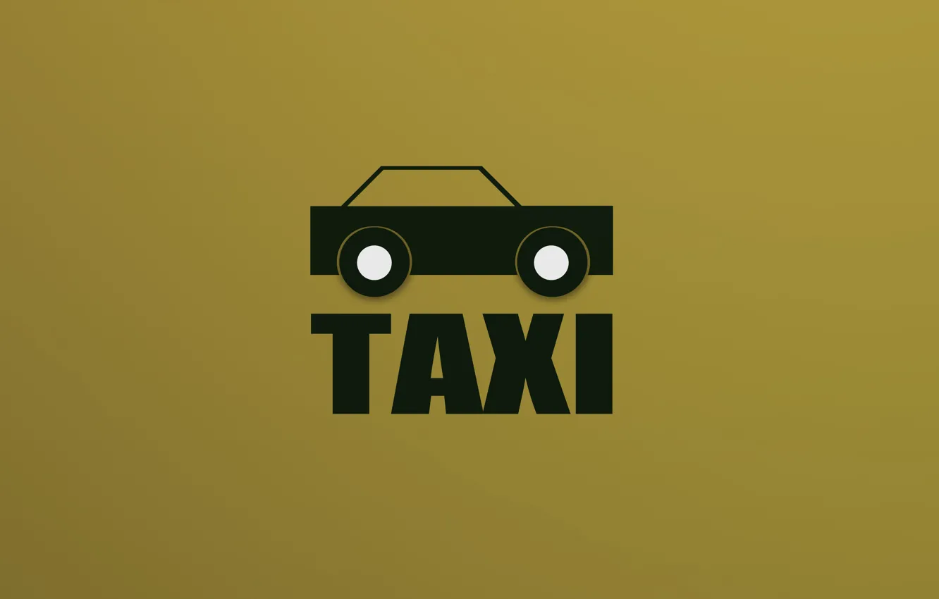 Фото обои минимализм, такси, ТАКСИ