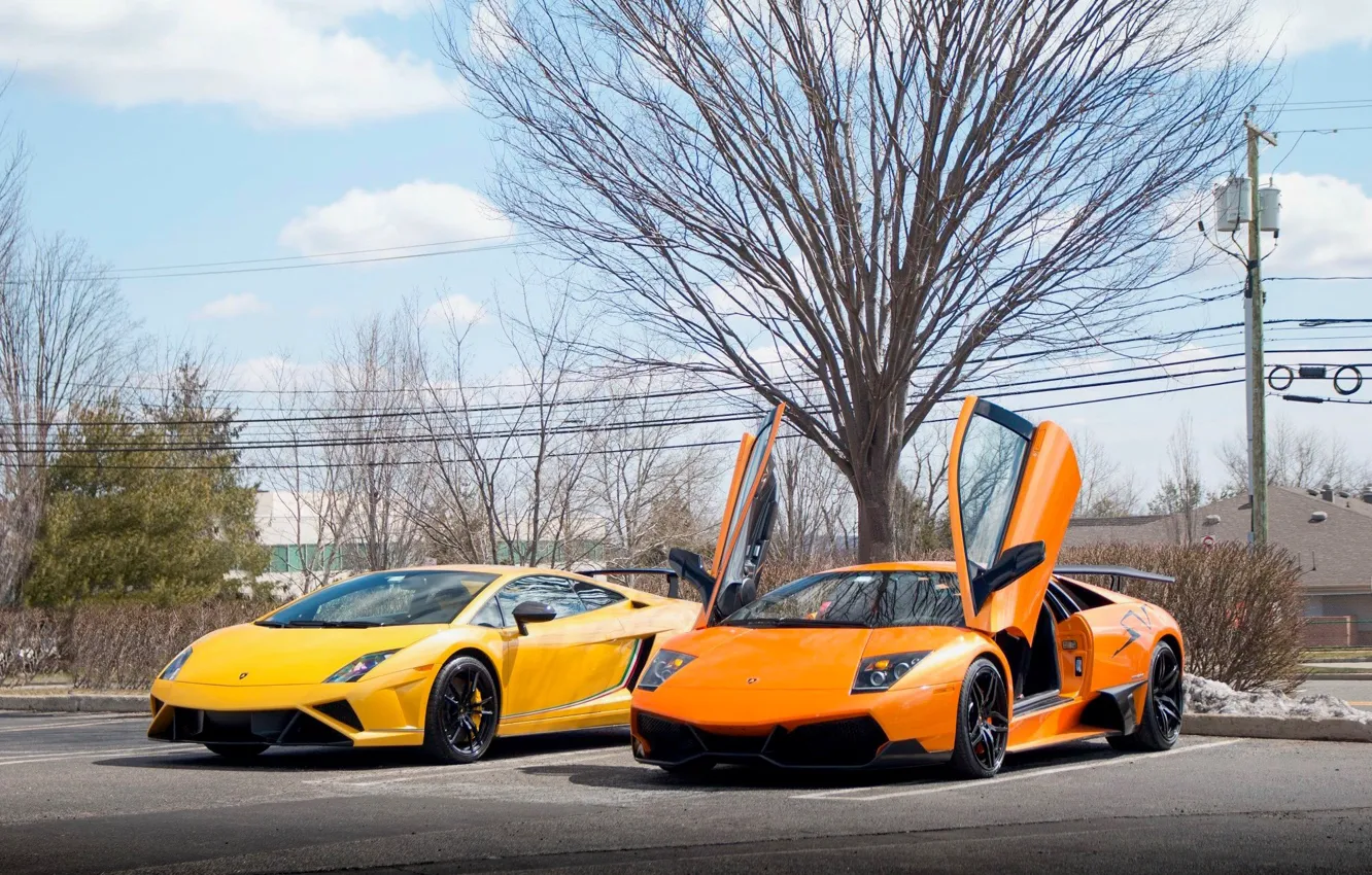 Фото обои Gallardo, Murcielago, LP570 Superleggera, LP670-4 SV