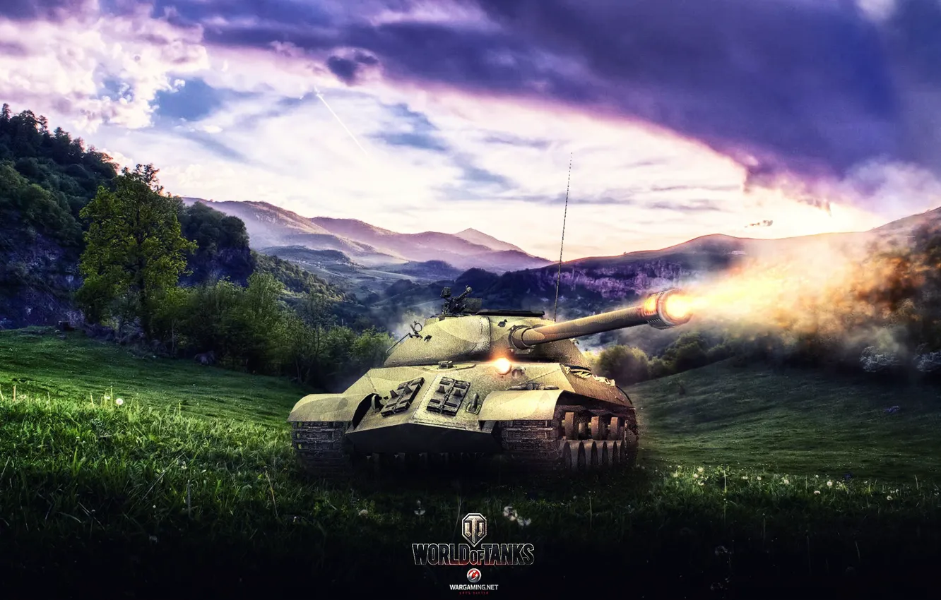 Фото обои Игры, World of Tanks, ИС-3, FuriousGFX