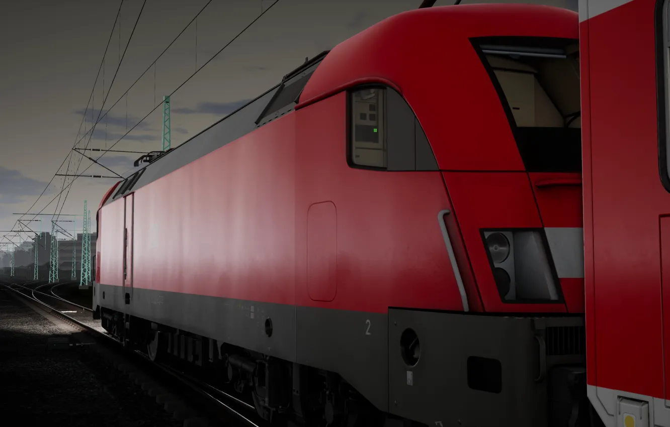 Фото обои Германия, Поезд, Germany, Train, Deutschland, ФРГ, Электровоз, Train Sim World 2020